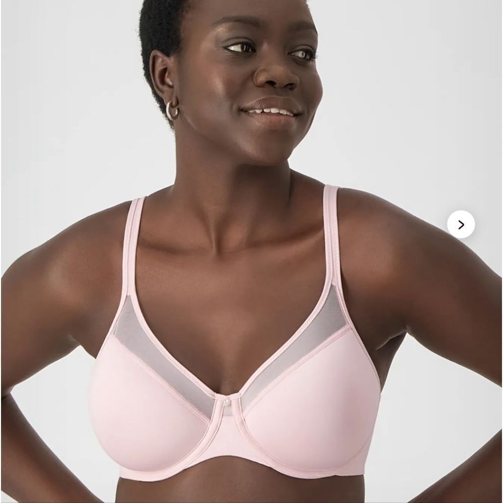 Bali One Smooth U Ultra Light Underwire Bra- Pink, 34DD